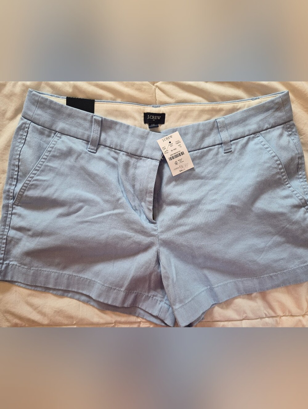 NWT-J. Crew Women's Light Blue Chino Bermuda Shorts